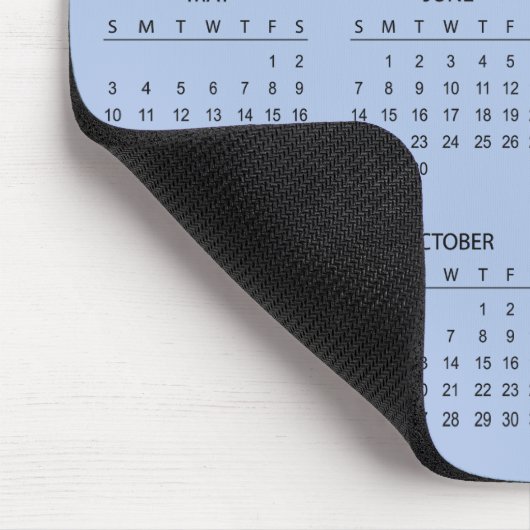 Simple Yet Elegant 2026 Calendar | Mousepad (Ecke)