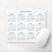 Simple Yet Elegant 2026 Calendar | Mousepad (Mit Mouse)