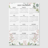 Simple Yet Elegant Floral 2026 Calendar | Magnet (Vorderseite)