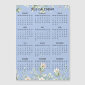 Simple Yet Elegant Floral 2026 Calendar | Magnet (Vorderseite)
