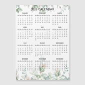 Simple Yet Elegant Floral 2026 Calendar  | Magnet (Vorderseite)