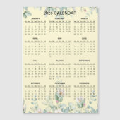 Simple Yet Elegant Floral 2026 Calendar | Magnet (Vorderseite)