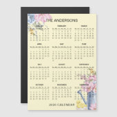 Simple Yet Elegant Floral 2026 Calendar  | Magnet (Vorne/Hinten)