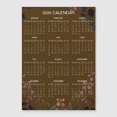 Simple Yet Elegant Floral 2026 Calendar | Magnet (Vorderseite)