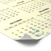 Simple Yet Elegant Floral 2026 Calendar | Poster (Ecke)
