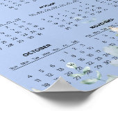 Simple Yet Elegant Floral 2026 Calendar | Poster (Ecke)