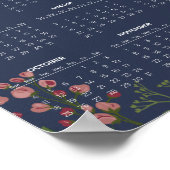 Simple Yet Elegant Floral 2026 Calendar | Poster (Ecke)