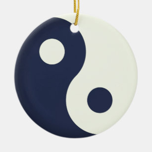 Simple Yin-Yang Keramik Ornament
