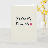 Simple You Are My Favourite Card Karte (Gelbe Blume)