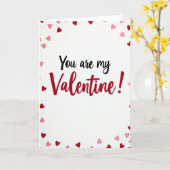 Simple You Are My Valentine Card Karte (Gelbe Blume)