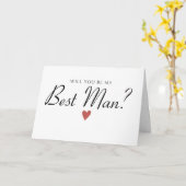 Simplet-Trauzeuge Karte (Gelbe Blume)