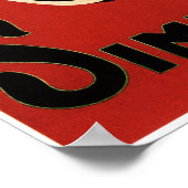 SIMPLEX Amsterdam Dutch Ad Vintage Cycle Poster (Ecke)