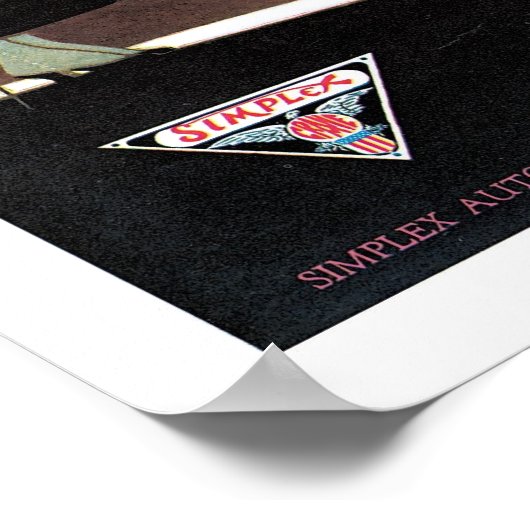 Simplex-Automobilwerbung Poster (Ecke)