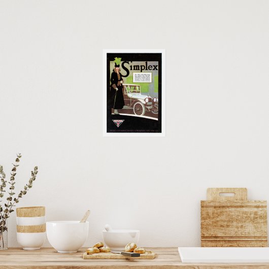 Simplex-Automobilwerbung Poster (Küche)