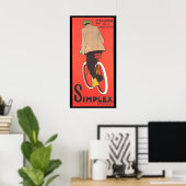 Simplex Bicycle Advertising Poster (Heimbüro)