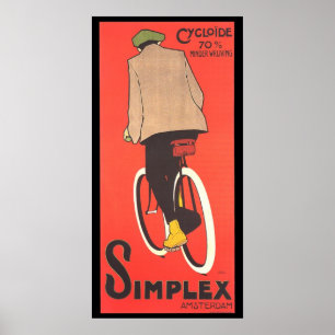 Simplex Bicycle Advertising Poster