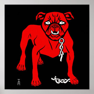 Simplicissimus Staffordshire Bull Terrier - Vintag Poster