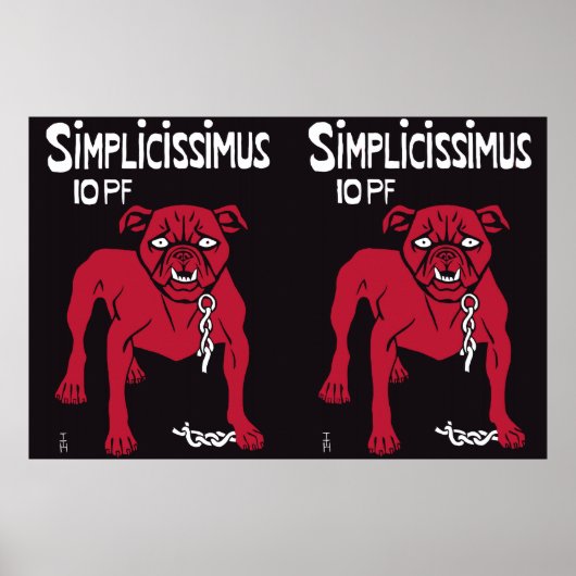 Simplicissimus Thomas Theodor Heine Poster (Vorne)