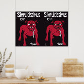 Simplicissimus Thomas Theodor Heine Poster (Küche)