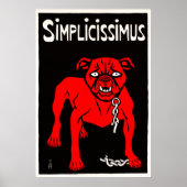 Simplicissimus - Vintager Hund Cartoon Poster (Vorne)