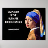 Simplicity is the ultimate sophistication poster (Vorne)
