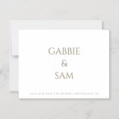 Simplicity Wedding Save our Date Magneteinladung (Vorderseite)
