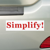 Simplify_2 Autoaufkleber (Auf Auto)