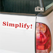 Simplify_2 Autoaufkleber (Auf Lkw)