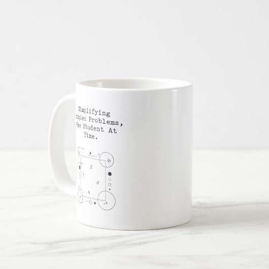 Simplifying Complex Problems | Math Student Succes Kaffeetasse (Vorderseite Links)