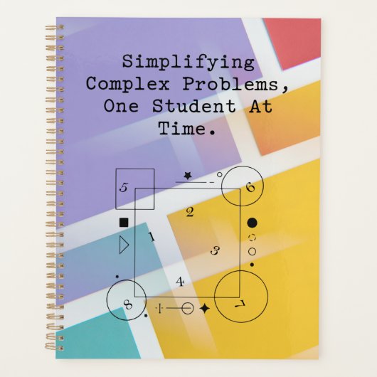 Simplifying Complex Problems | Math Student Succes Planer (Vorderseite)