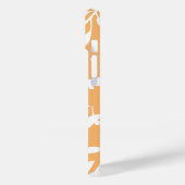 Simplisch Abstrakt Orange Personalisiert Floral Case-Mate iPhone Hülle (Rückseite / Links)