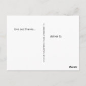 Simplistic Abschluss Graduate Vielen Dank Postkarte (Rückseite)