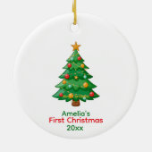 Simplistic Baby's First Christmas w/ Tree Ornament (Hinten)