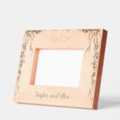 Simplistic Boho Natural Ivy Vine Wedding Frame Geätzte Rahmen (Links)