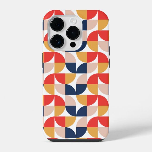 Simplistic Geometric iPhone 14 Pro Fall Hülle (Rückseite)