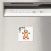 Simplistic Gingerbread Man Cookie Lover Magnet (In Situ (Geschirrspüler))