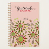 Simplistic Hand gezeichnet Blume Dankesblatt Planer (Vorderseite)