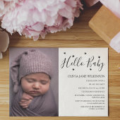 Simplistic Hello Baby | Sip and See Party Einladung
