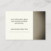 Simplistic Monogram (off gelb) Ernennung Terminkarte (Rückseite)