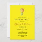 Simplistic Passion Party Einladung (Vorderseite)