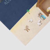 Simplistische Krippe Stille Nacht Weihnachtslied Seidenpapier (Ausschnitt)