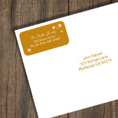 Simplistische Schneeflocken Happy Holidays Golden Karte