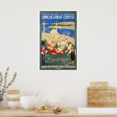 Simplon Orient Express Eisenbahnen von Paris nach  Poster (Küche)