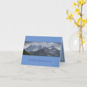 Simplon Pass Mountains, Schweiz Geburtstag Karte (Gelbe Blume)