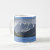 Simplon Pass Mountains, Schweiz Kaffeetasse (Vorderseite Links)