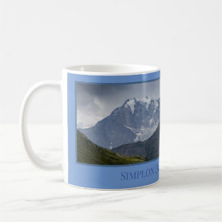 Simplon Pass Mountains, Schweiz Kaffeetasse