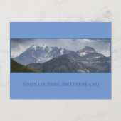 Simplon Pass Mountains, Schweiz Postkarte (Vorderseite)