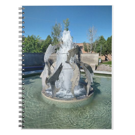 Simplot Square Fountain Foto Spiral Notebook Notizblock (Vorderseite)