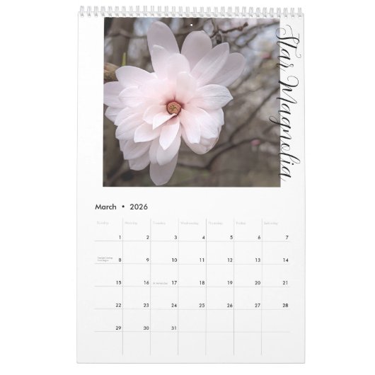 Simply Beautiful Flowers Wall Calendar Kalender (Mär 2026)