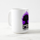 SIMPLY BORED Purple Flame Gaming T-Shirt 🔥🎮 Kaffeetasse (Vorderseite Links)